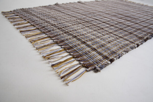 Cotton Rug, Browns & Greys, 48x28 - Image 3