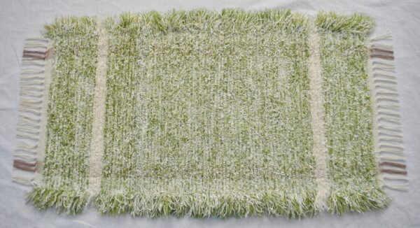 Fluffy Rug, Apple Green, 35x20